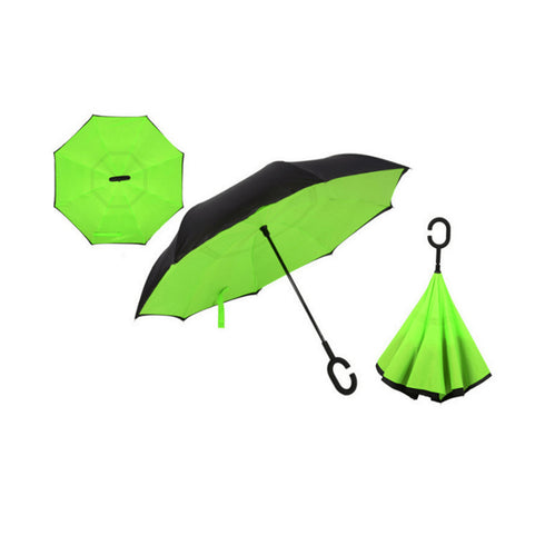 AussieSuperStore Homeware Supplies Windproof Double-Layered Hands Free Inverted Reverse Folding Upside-Down Umbrella Windproof Double-Layered Inverted Reverse Folding Upside-Down Umbrella CB201TUMBRELLA11